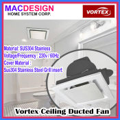 Super Quiet Vortex Ceiling Exhaust Fan - MacDesign Home