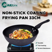 MailTank SH249 33CM Non-stick Wok Pan with Induction Cooker Cover