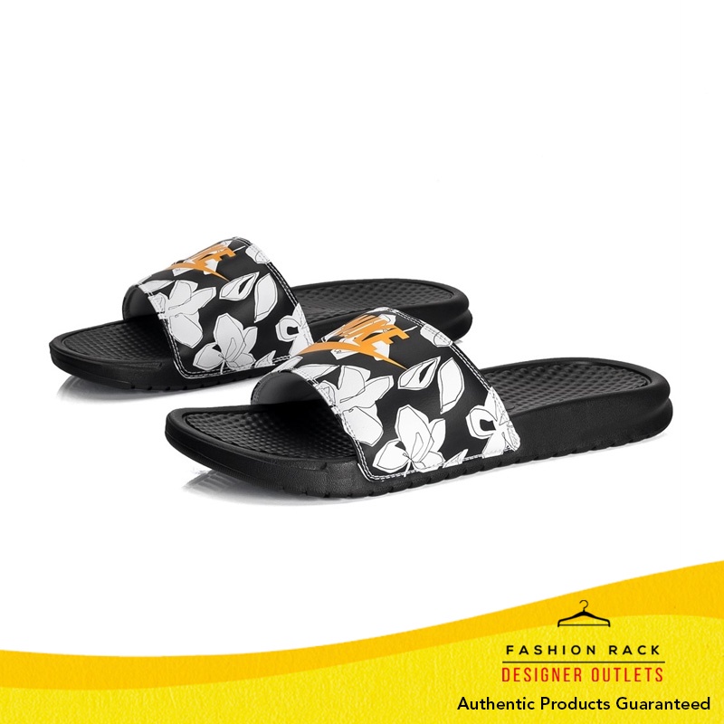 Shop Nike Benassi Black White with 