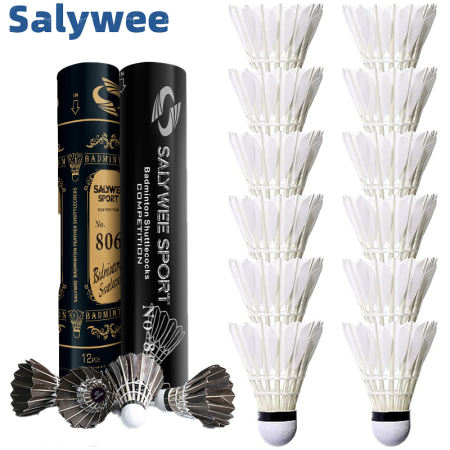 Salywee Goose Feather Badminton Shuttlecocks: High Speed, Durable Birdies