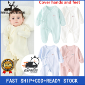 Soft Cotton Newborn Romper Sleepsuit - Anti-Scratching Foot Cover