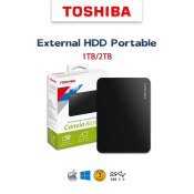 Toshiba 1TB/2TB External Hard Drive for Mac/Windows, USB 3