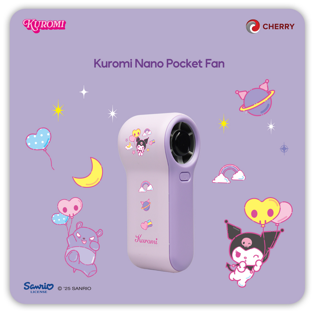 Sanrio Characters and CHERRY Nano Pocket Fan - Image 2