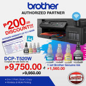 Brother DCP T520W Printer with Extra Ink Set