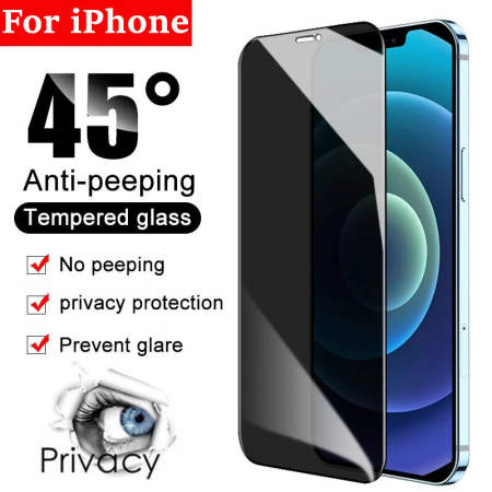 Privacy Tempered Glass Screen Protector for iPhone (Brand: Available)