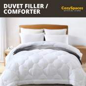 Cozy Spaces White Comforter - Bedding for Various Sizes
