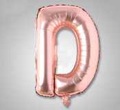 Rose Gold A-Z Letter Balloons - 32 Inch Party Decor