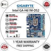 Used Gigabyte GA-H61M-DS2 motherboard H61M H61 DDR3 Lga 1155 pin motherboard M-ATX Core i7/Core i5/Core i3