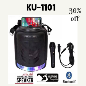 SK-1101 Portable Wireless Bluetooth Speaker with Disco Light and Mic