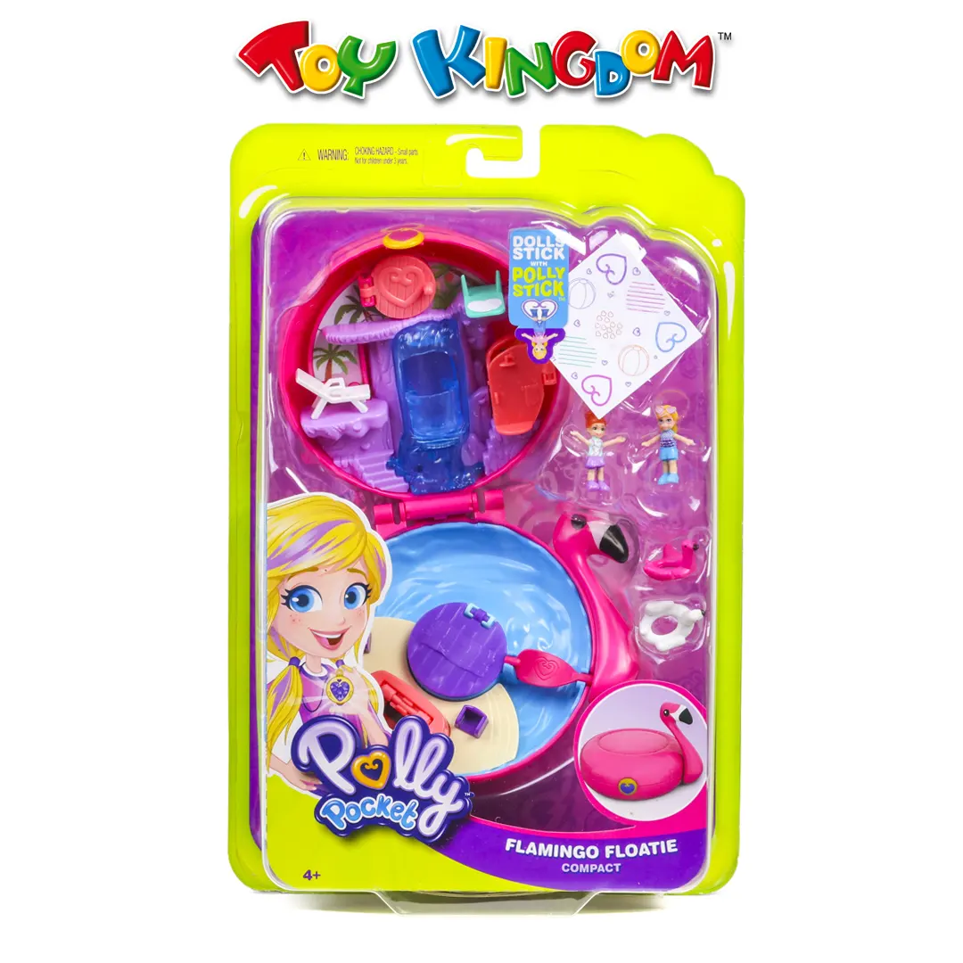 polly pocket pocket world flamingo floatie