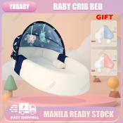 Portable Folding Baby Nest Bed with Mosquito Net and Toys
