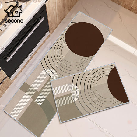 Socone Kitchen Bathroom Carpet Bundle, 40x120cm + 40x59cm -