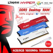 Kingston HyperX Fury DDR3 RAM 4GB-8GB Desktop Memory