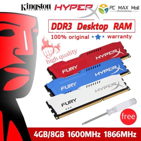 Kingston HyperX Fury DDR3 RAM 4GB-8GB Desktop Memory