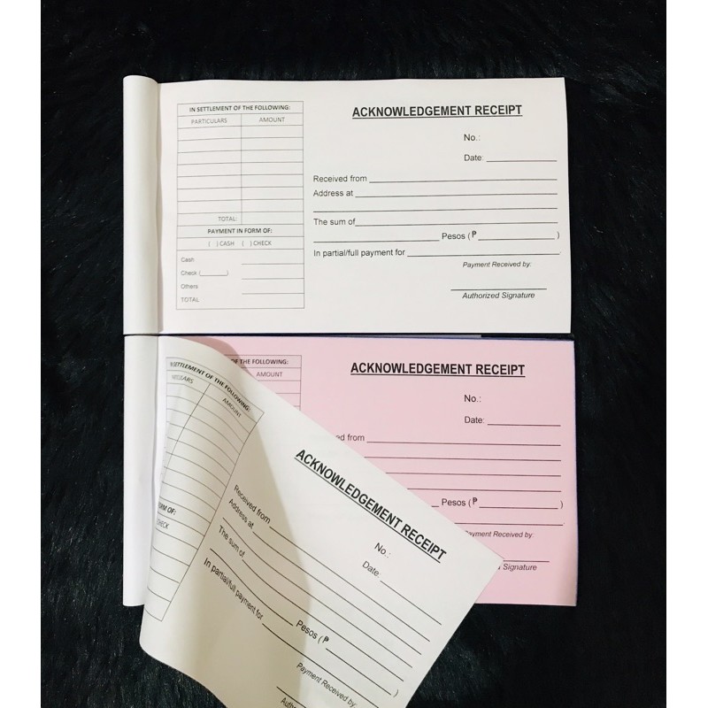 generic acknowledgement receipt proal receipt collection receipt lazada ph