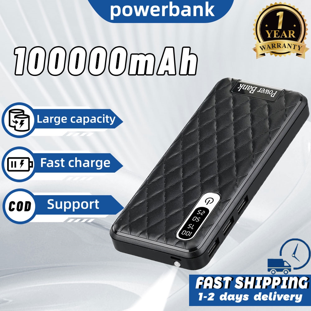 Shop Slim Power Bank 100000mah Original with great discounts and
