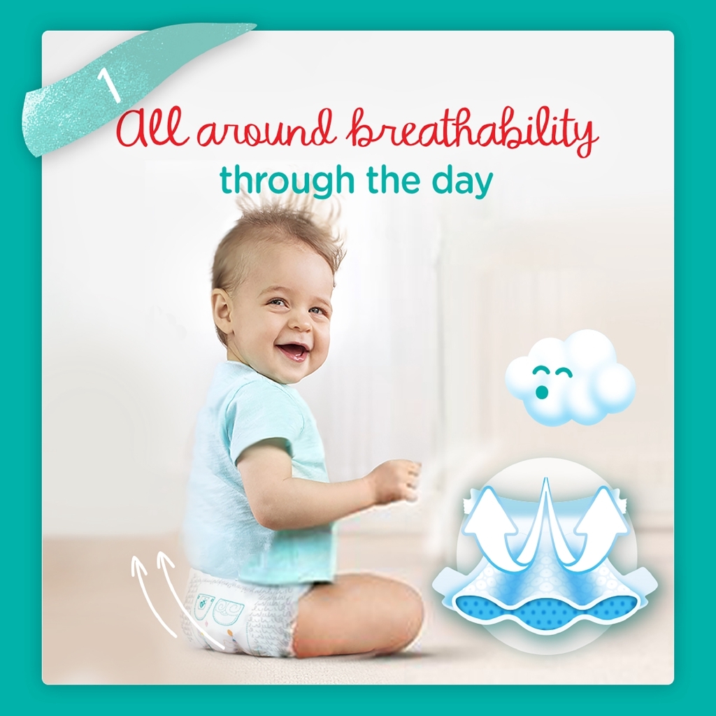 Pampers Baby Dry Diapers Size Newborn, 104 Count (Select