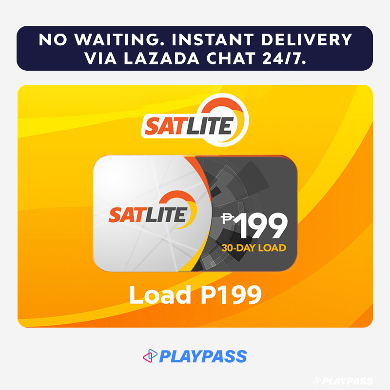Satlite 199 Load 30 Days Code | Instant Load Delivery 24/7 | TV Subscription Presyo  199 Piso*Libreng Shipping