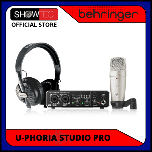 BEHRINGER U-PHORIA STUDIO PRO - Complete Recording Bundle with