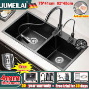 JUMEILA Stainless Steel Kitchen Sink with Faucet Set