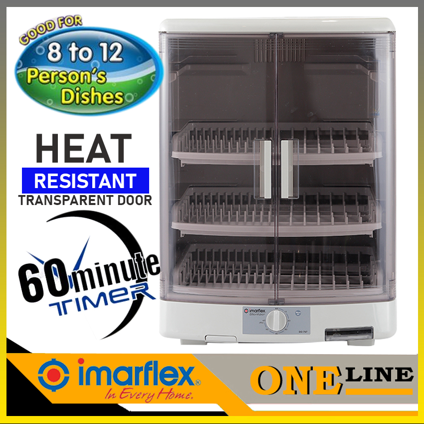 Imarflex 3 in 1 UV Dish Dryer DD-586UV Gray