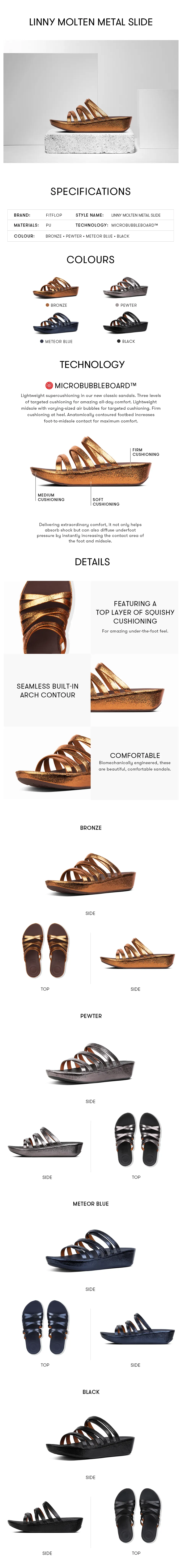 fitflop linny slide sandals