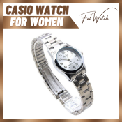 Casio Women's Silver Stainless Steel Quartz Watch