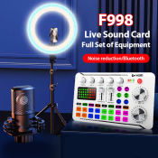 F998 Sound Card Mixer for Phone and PC