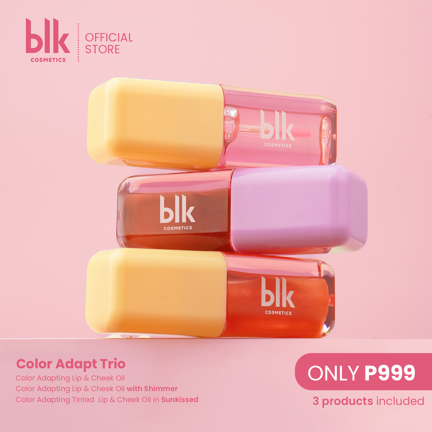 Discount on Blk Cosmetics  shoes - SKU: Blk Cosmetics Color Adapt Trio (Sunkissed+shimmer+original)