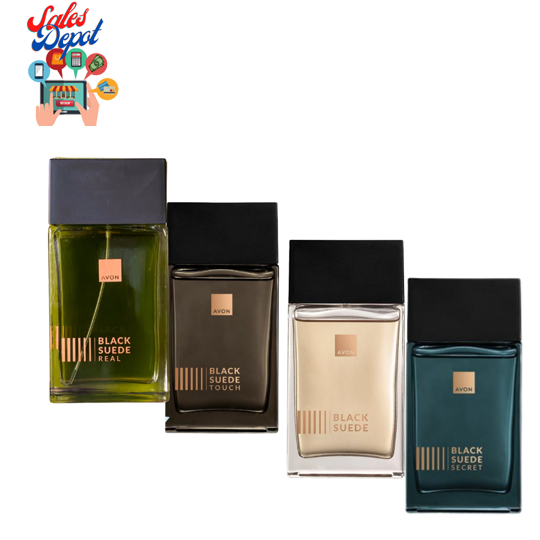 AVON BLACK SUEDE INTENSE ESSENTIAL SECRET LEATHER CLASSIC TOUCH