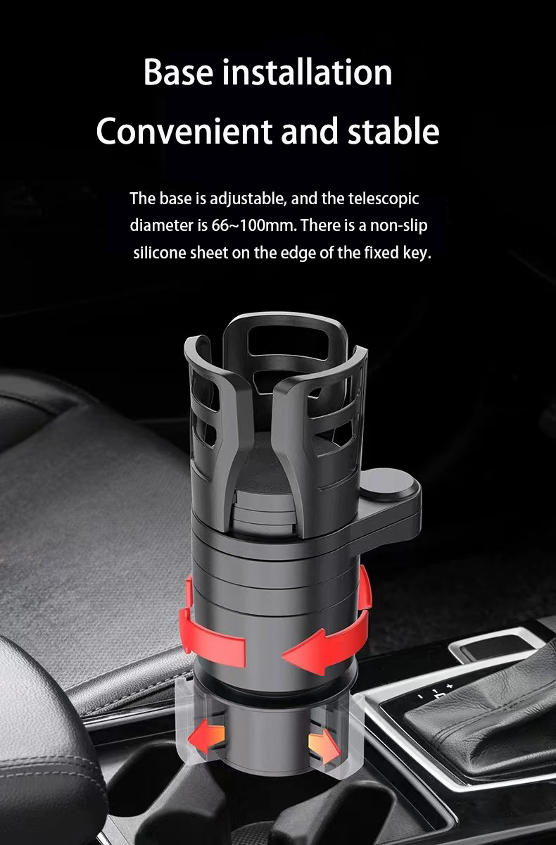 4-in-1 car water cup holder, car cup holder, multi-function rack, ashtray  holder, beverage cup holder