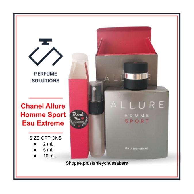 Chanel Allure Homme Sport Eau Extreme CAHSEE EDP (2mL, 5mL, 10mL or 30mL)  PERFUME SOLUTIONS | Lazada PH