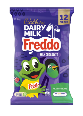 Cadbury Dairy Milk Freddo Milk Chocolate Sharepack 12pieces - Expiry Date 06-Oct-2025