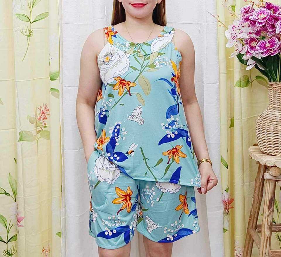 OVAL HALTER TERNO SHORTS