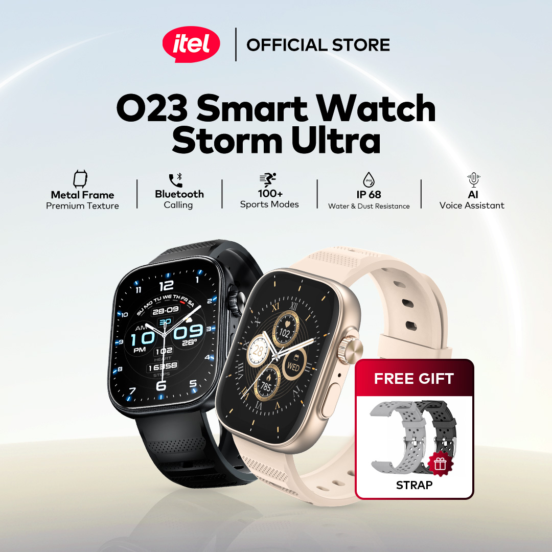 itel O23 Smart Watch Storm Ultra / 2.02" HD Scratch proof / Metal Crafted / IP68 Water Resistance