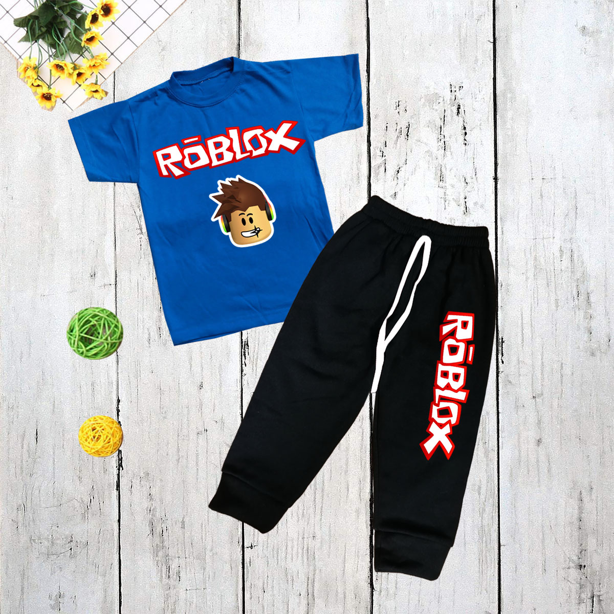 Terno jogger tshirt Roblox Quality cotton 3-10 yrs old sizes, Babies &  Kids, Babies & Kids Fashion on Carousell