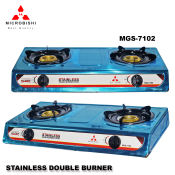 Microbishi Heavy Duty Double Burner Gas Stove with Auto-ignition