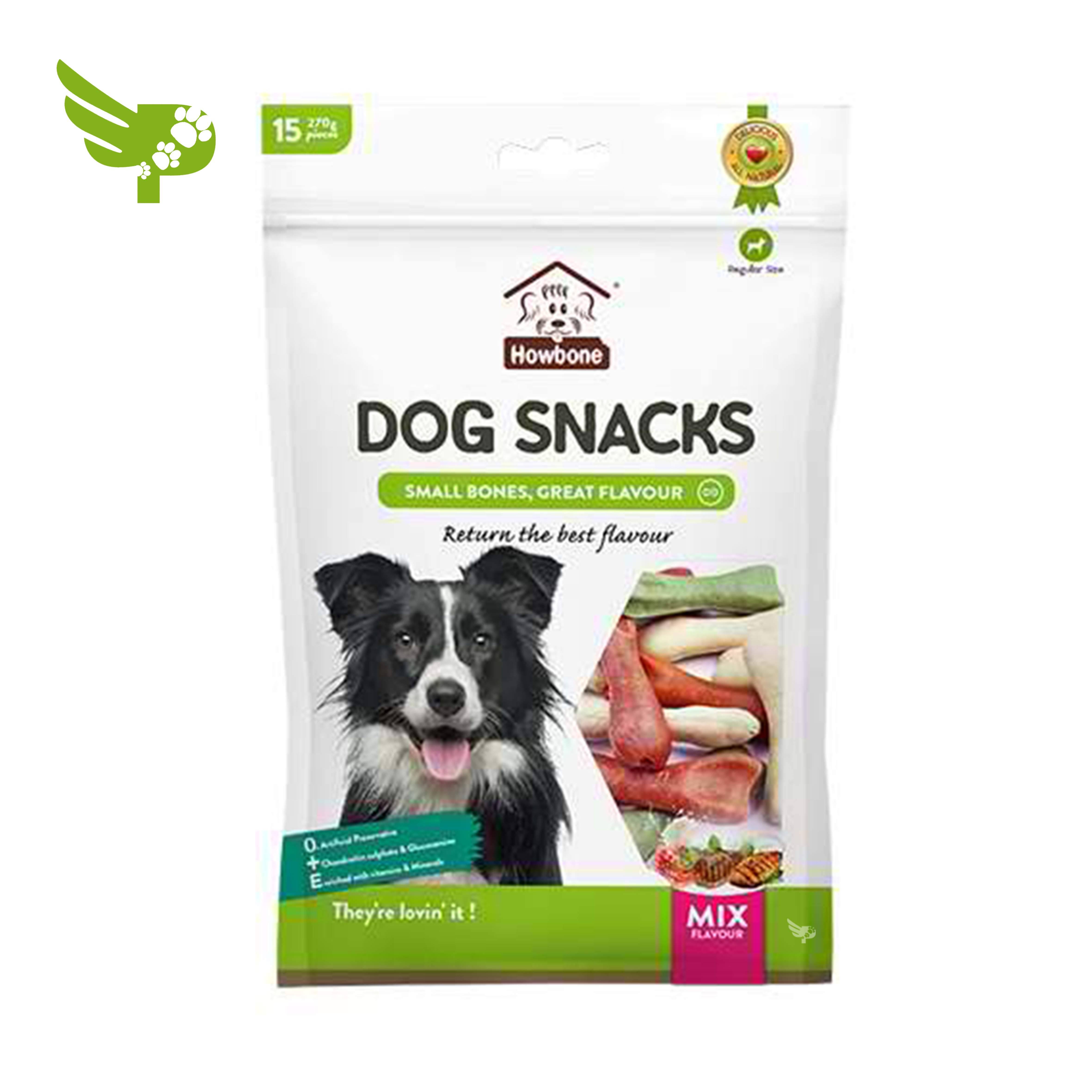 Howbone Mix Flavour Dog Snacks - 15 pieces/pack