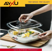 Ayxu Square Glass Bakeware with Cover - 15cm