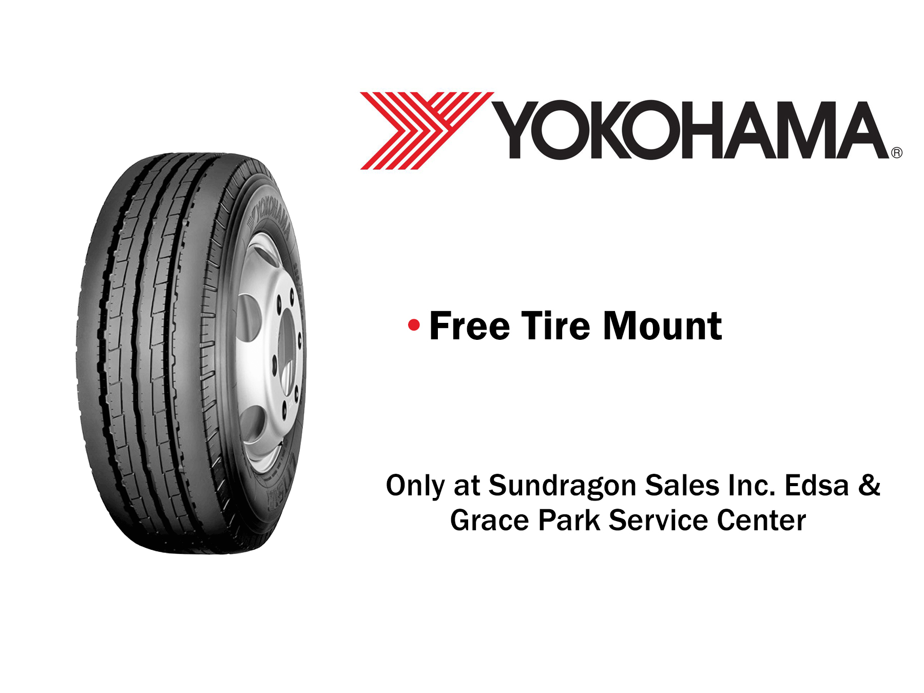 Yokohama 205/70 R16 111/109L LT151R (Rib Type) Tubeless Type Tire 