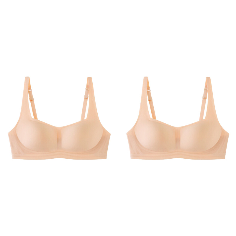 Motovita Women Seamless Bra Yoga Square Neck Push Up Wire Free Bra Full Cup Soft Support Comfortable Lingerie - Image 2