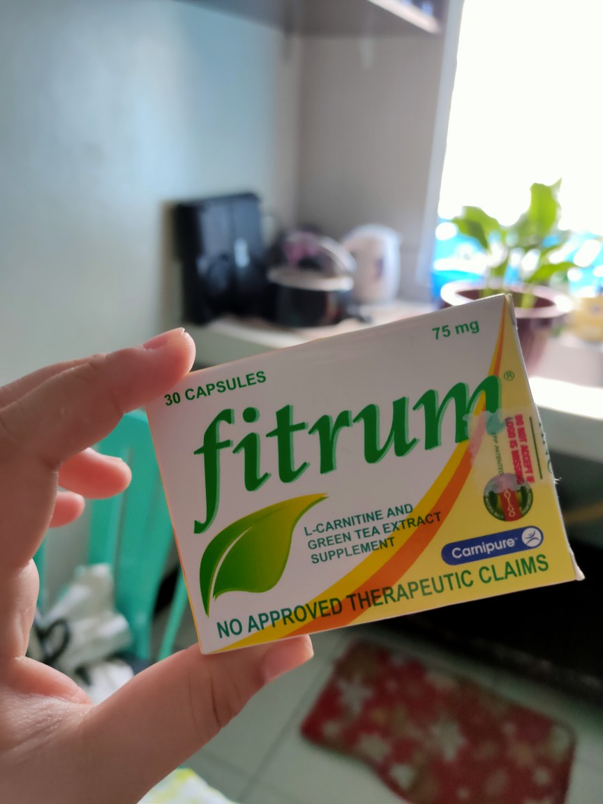 FITRUM L- Carnitine and Green tea Extract Supplement 75mg 30 capsules Weight Loss Capsules Fat Burning Supplement Daily Weight Management - Lazada