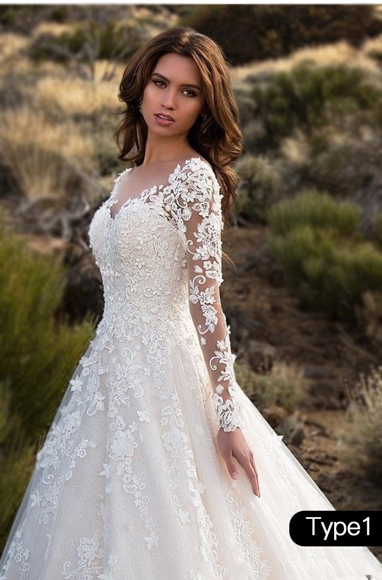 greatfunny Elegant and Graceful Lace Wedding Dress for a Memorable Day