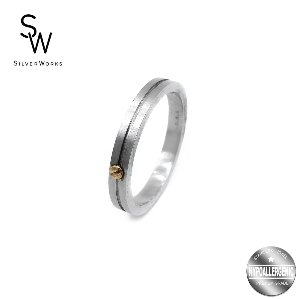 Silverworks chemistry tungsten rings on sale price