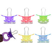 BPA-Free Silicone Pacifier with Handle for Babies 0-12 Months