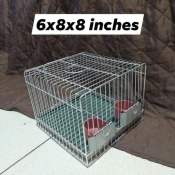 bird carrier 8x6x8 inches w/ feeder