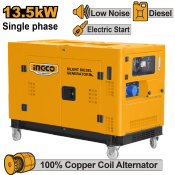 Ingco 13.5KVA Silent Diesel Generator GSE135001-5P IIT