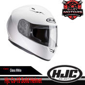 HJC Cs-15 Solid Helmet Gloss White By Alley Motors