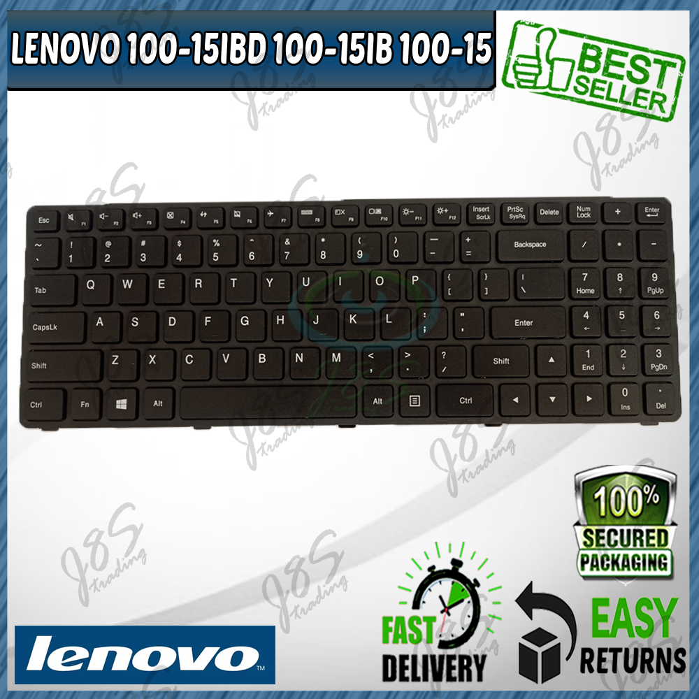 Laptop Keyboard Replacement For Lenovo Ideapad 100 15 100 15ibd 100 15ib B50 50 Lapotp Black Frame Black Lazada Ph