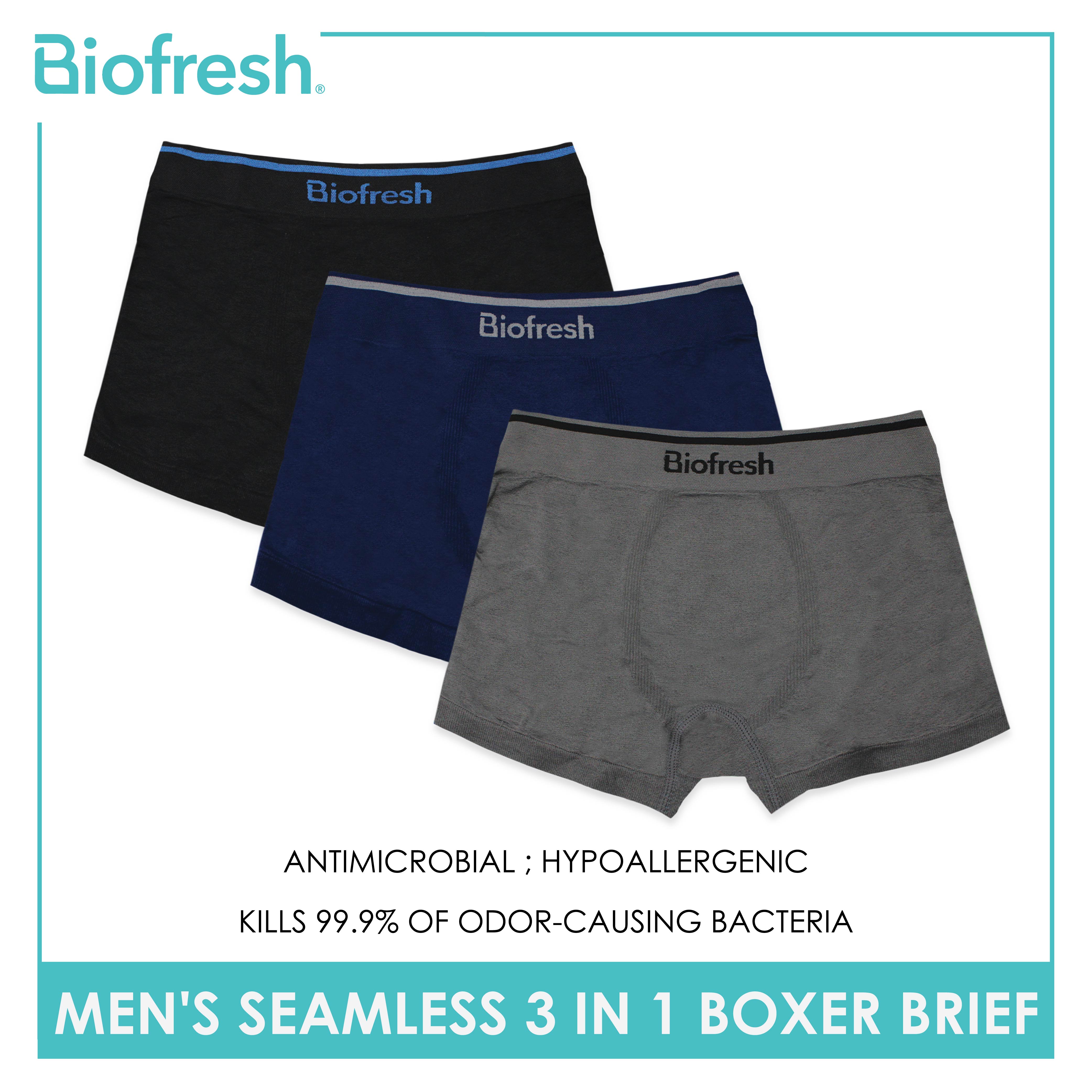 Biofresh Men's Antimicrobial Cotton Boxer Brief 1 piece OUMBB1201